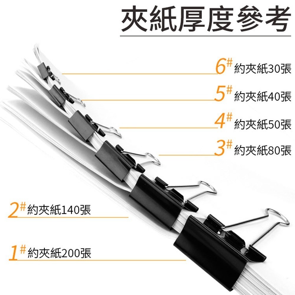 長尾夾 黑色長尾夾 書夾 開口夾票據夾 夾子 燕尾夾 簍空長尾夾 金屬長尾夾 圓尾夾 萬用夾 鐵夾 黑色文件夾 文件夾-細節圖4