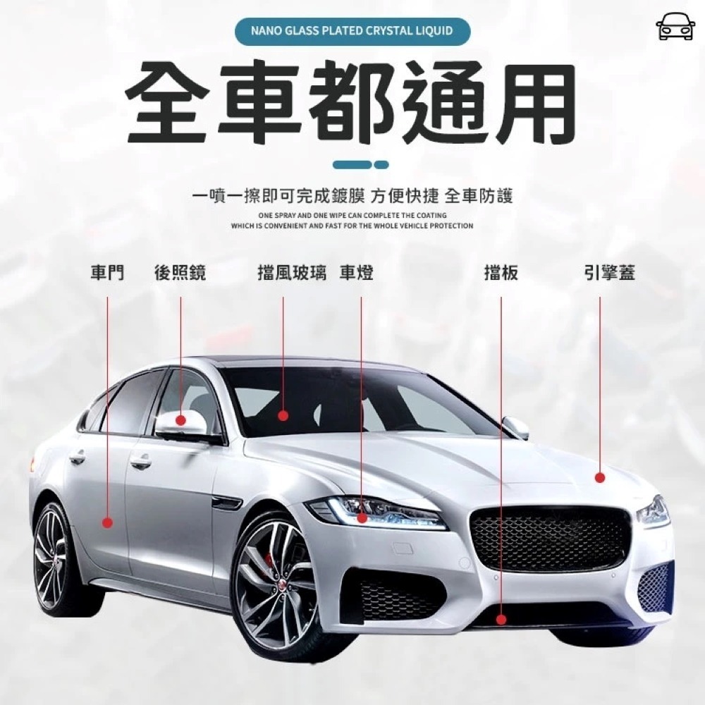 汽車鍍膜劑 250ML 鍍膜劑 車漆鍍膜劑 汽車翻新 手噴鍍膜劑 手噴鍍晶 納米鍍膜 鍍膜噴霧 車漆鍍膜 汽車美容-細節圖3