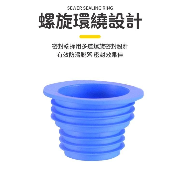 水管矽膠密封圈 防臭地漏 水管密封蓋 夏日防蚊蟲 洗衣機 廁所 浴室 廚房水槽 地漏 密封圈 隨機出貨-細節圖2