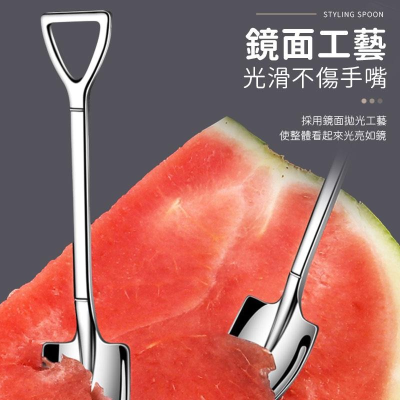 創意小湯匙 冰淇淋匙 咖啡勺 攪拌勺 攪拌匙 甜點 鏟子 不銹鋼湯匙 湯匙 小湯匙 湯匙 鐵鍬勺子 創意勺子-細節圖5