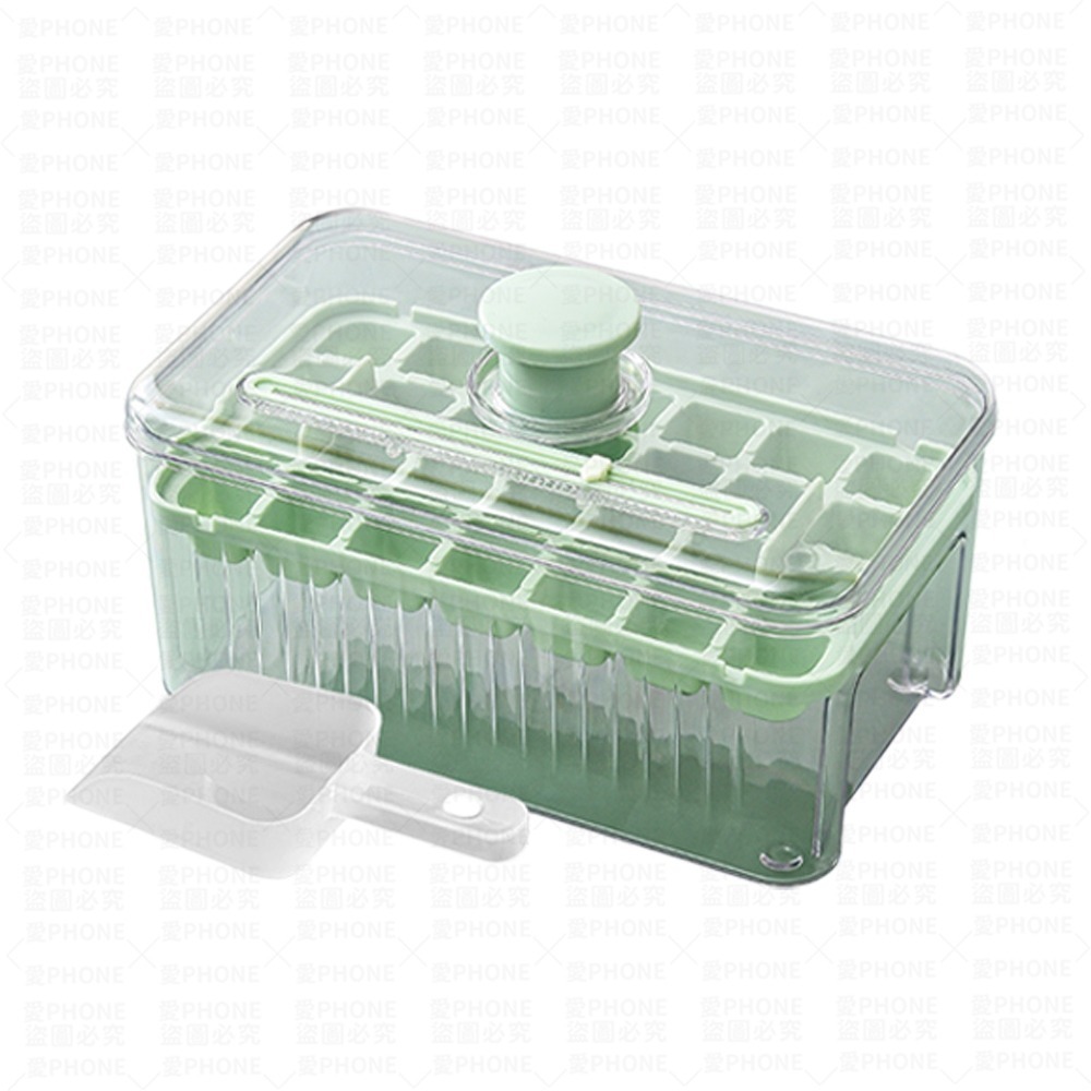 【1秒脫冰 贈冰鏟】按壓式製冰盒 冰塊盒 矽膠製冰盒 矽膠冰塊盒 冰塊模具 按壓式冰塊盒 冰格 冰盒 製冰盒 製冰器-細節圖2