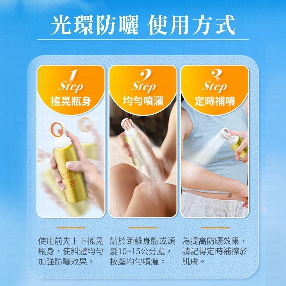 【我的心機】保濕防曬噴霧 (90ml) SPF50 PA++++ 防曬噴霧 防曬 夏日防曬 涼感防曬噴霧 台灣公司貨-細節圖8