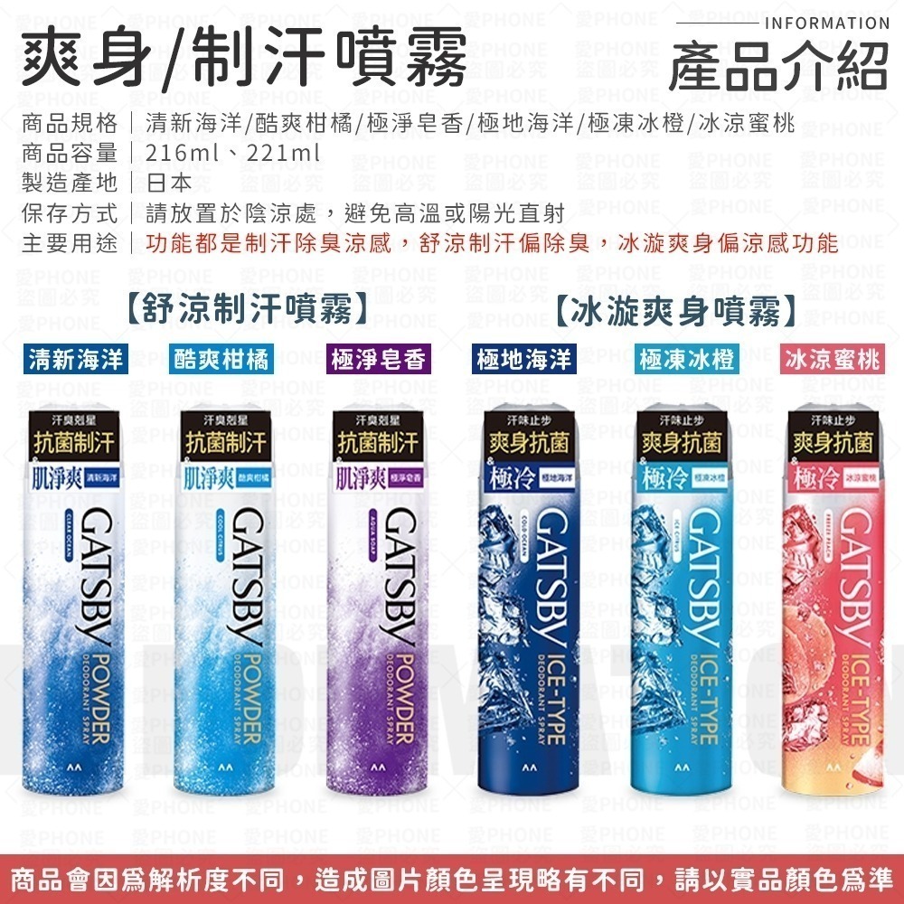 【北部經銷商】日本原裝 GATSBY 涼感噴霧 魔法激凍體用噴霧 舒涼制汗噴霧 冰漩爽身噴霧 體用噴霧 激凍噴霧 噴霧-細節圖6