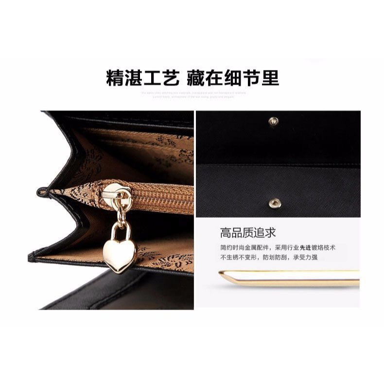 【禎一】真皮長夾 防盜刷 女生長夾 皮夾 錢包 長夾女生 BYN001-細節圖3