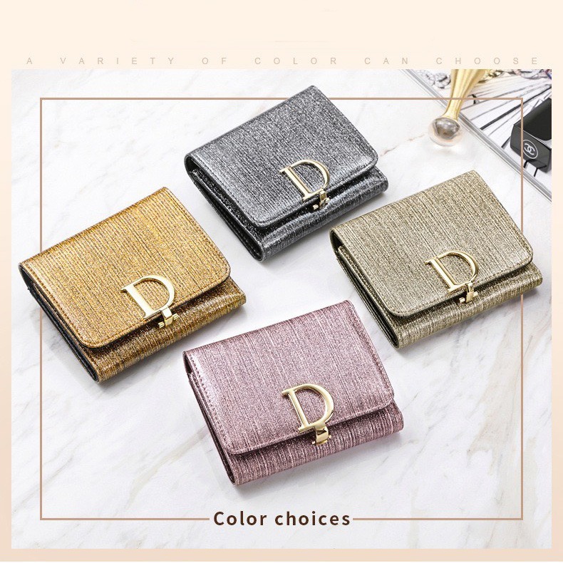 【禎一】D字扣 真皮短夾 皮夾 錢包 短夾女生 BYN006-細節圖8