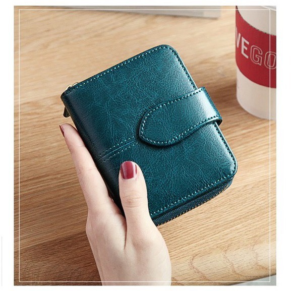 【禎一】真皮短夾 復古風 皮夾 錢包  短夾女生 BYN008-細節圖5