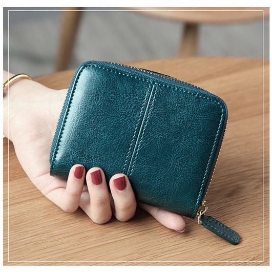 【禎一】真皮短夾 復古風 皮夾 錢包  短夾女生 BYN008-細節圖6