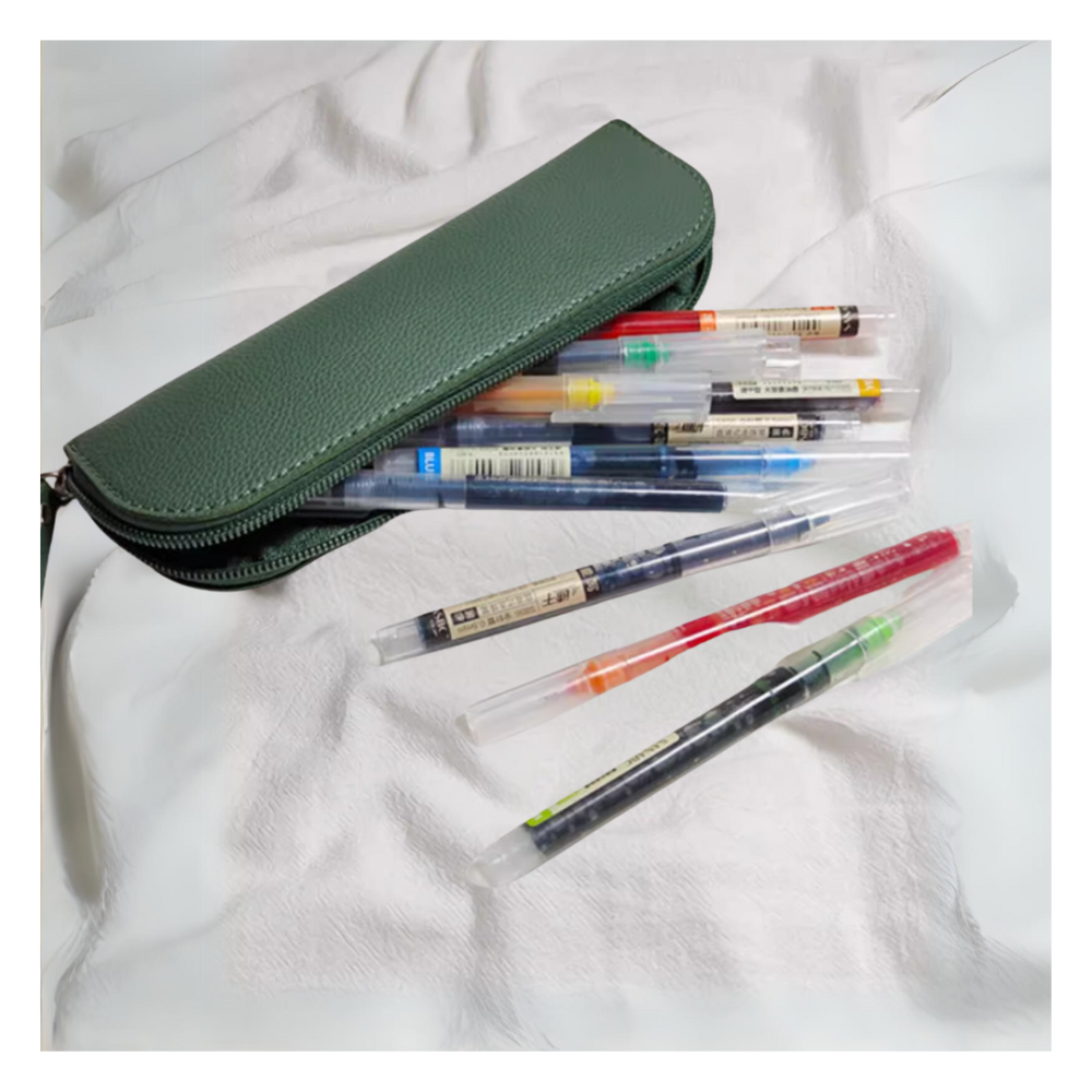 【禎一】筆袋 無印簡約風 鉛筆盒 鉛筆袋 文具收納 S#JY001-細節圖3