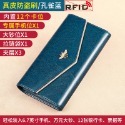 【禎一】真皮長夾 復古風 防盜刷 皮夾 錢包 長夾女生 BYN033-規格圖9