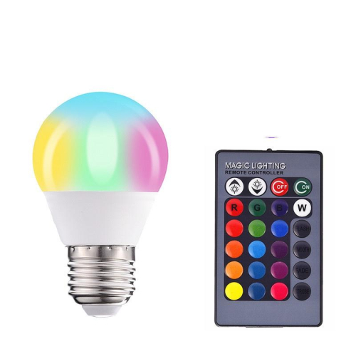 功能變色燈泡 RGB燈泡 七彩燈泡 智能遙控調光LED燈泡