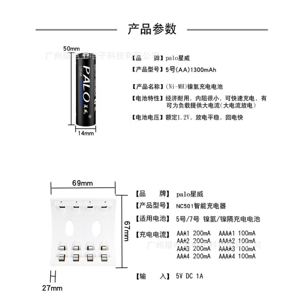 USB電池充電器 四槽充滿斷電 可充AA/AAA3號4號充電電池-細節圖2