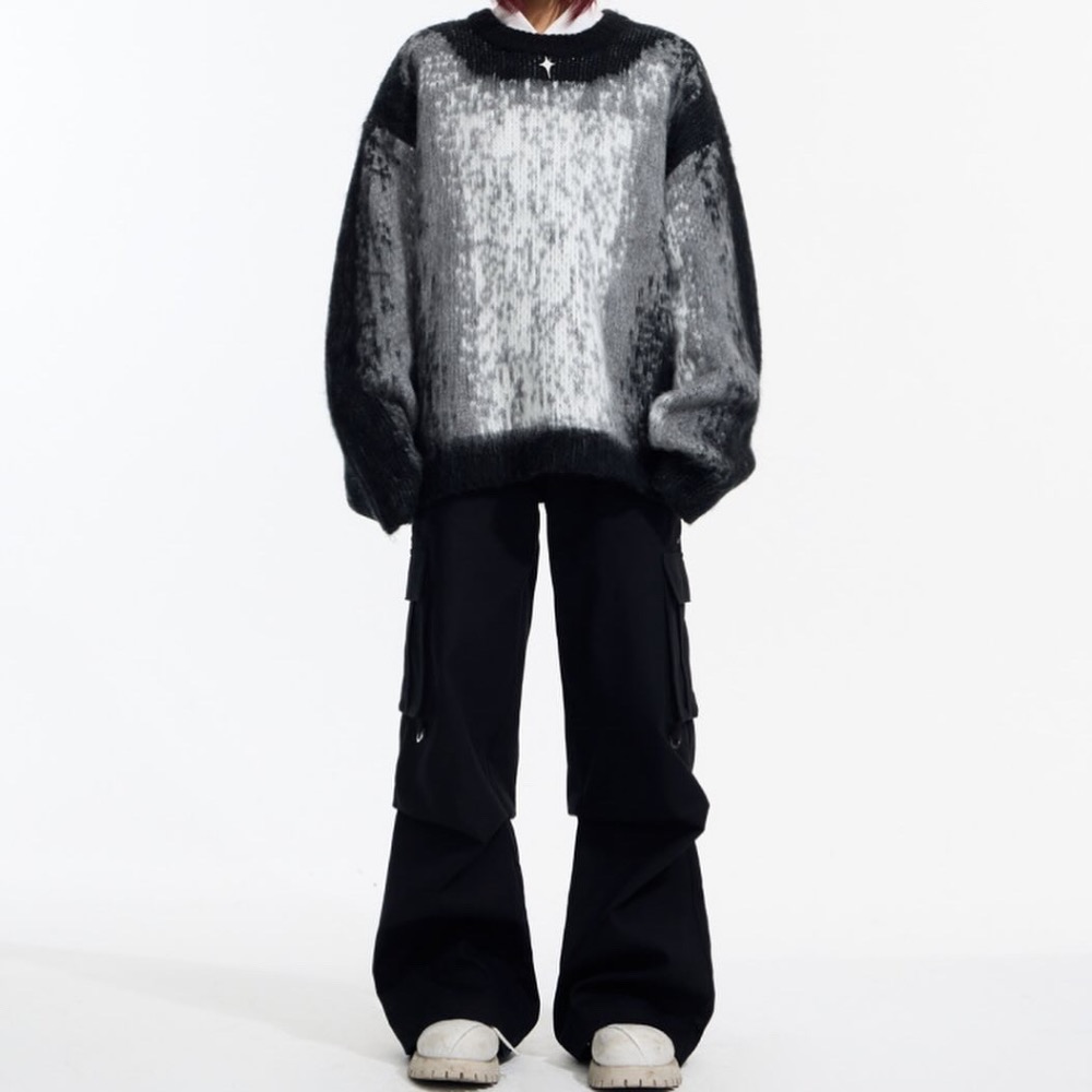 ▫ TB1201漸變設計圓領毛衣-細節圖5