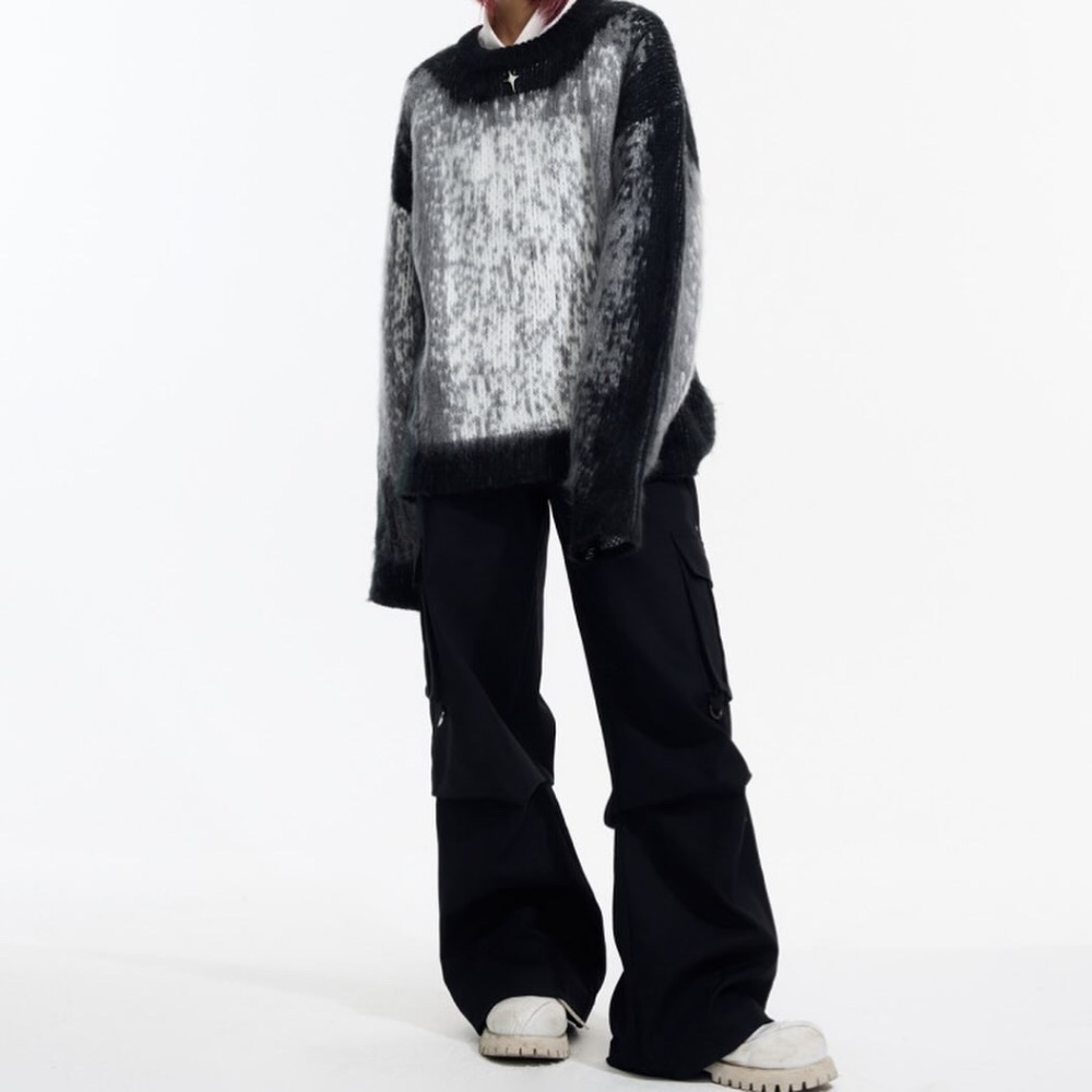 ▫ TB1201漸變設計圓領毛衣-細節圖7