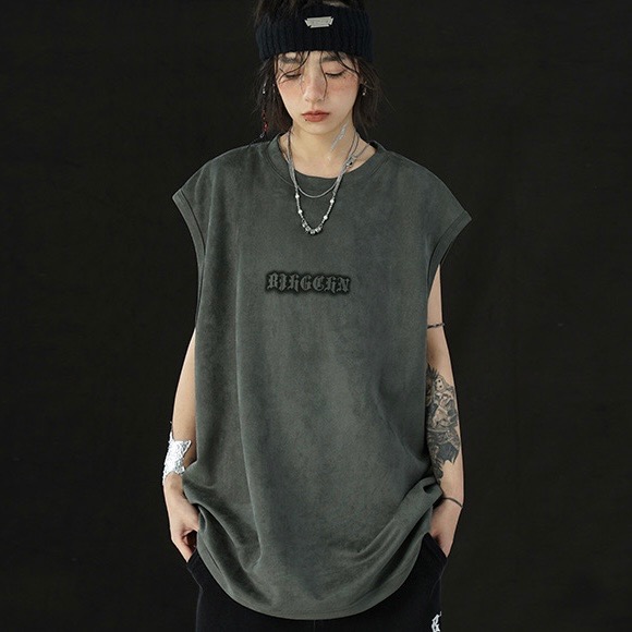 TV01（預購）ㅣ美式麂皮絨無袖背心ㅣ-細節圖5