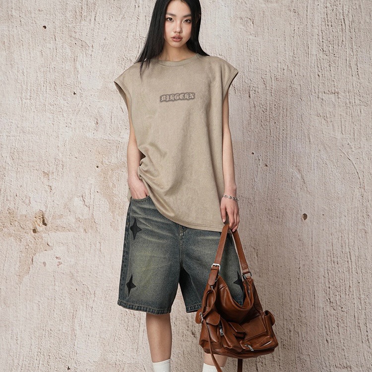 TV01（預購）ㅣ美式麂皮絨無袖背心ㅣ-細節圖8