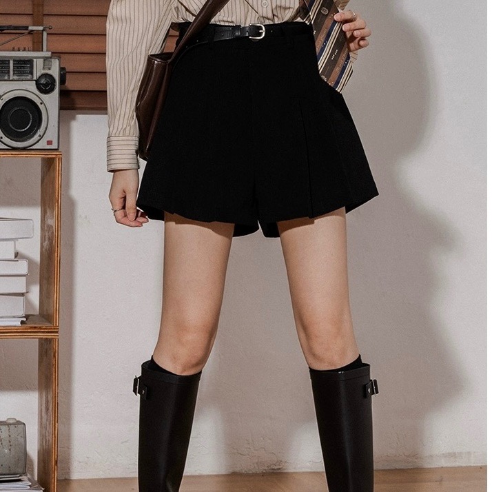 ❆ EMO-TS01（預購）ㅣ燈芯絨顯瘦高腰褲裙ㅣ附腰帶-細節圖9