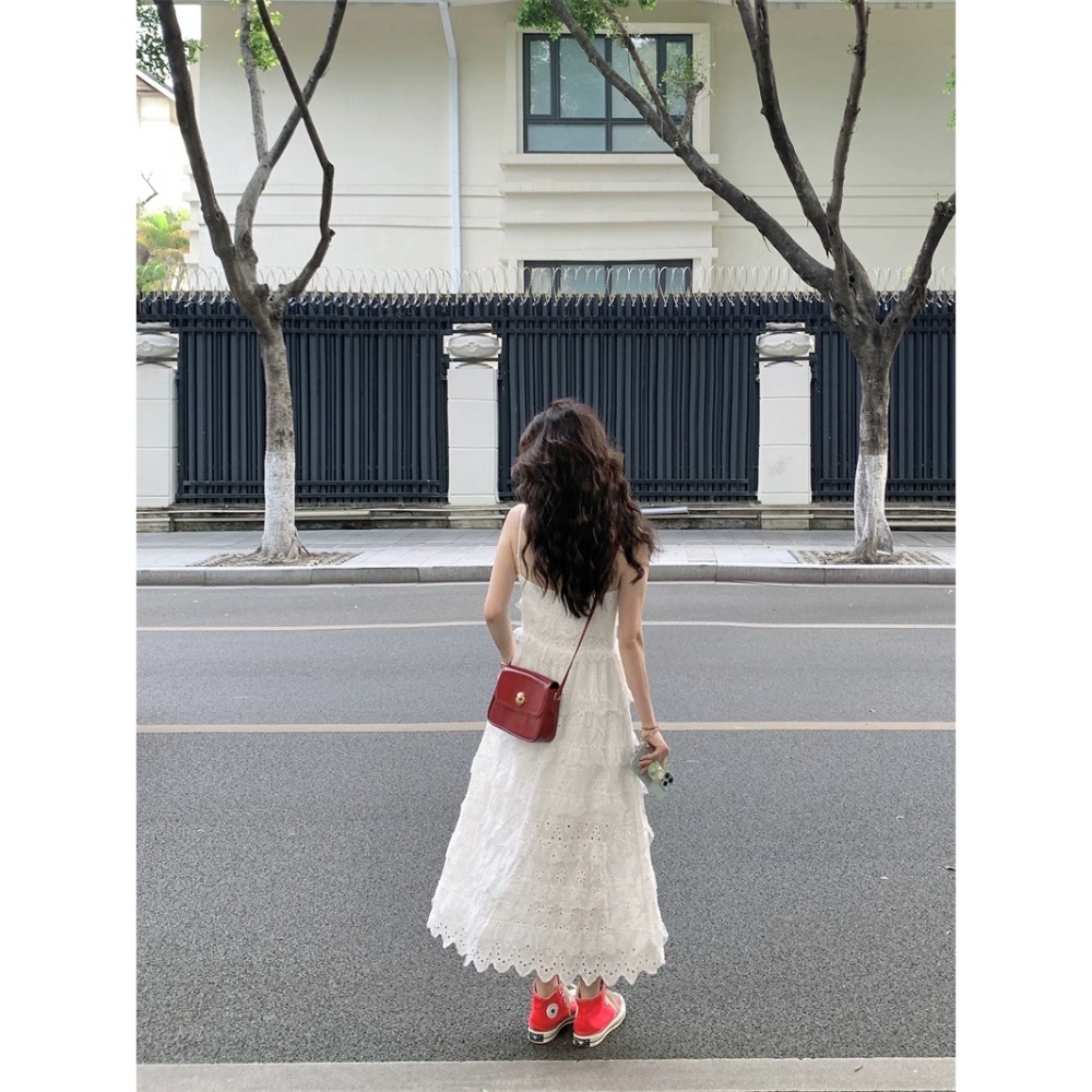 EMOK2405-韓版夏季百搭吊帶裙-細節圖5