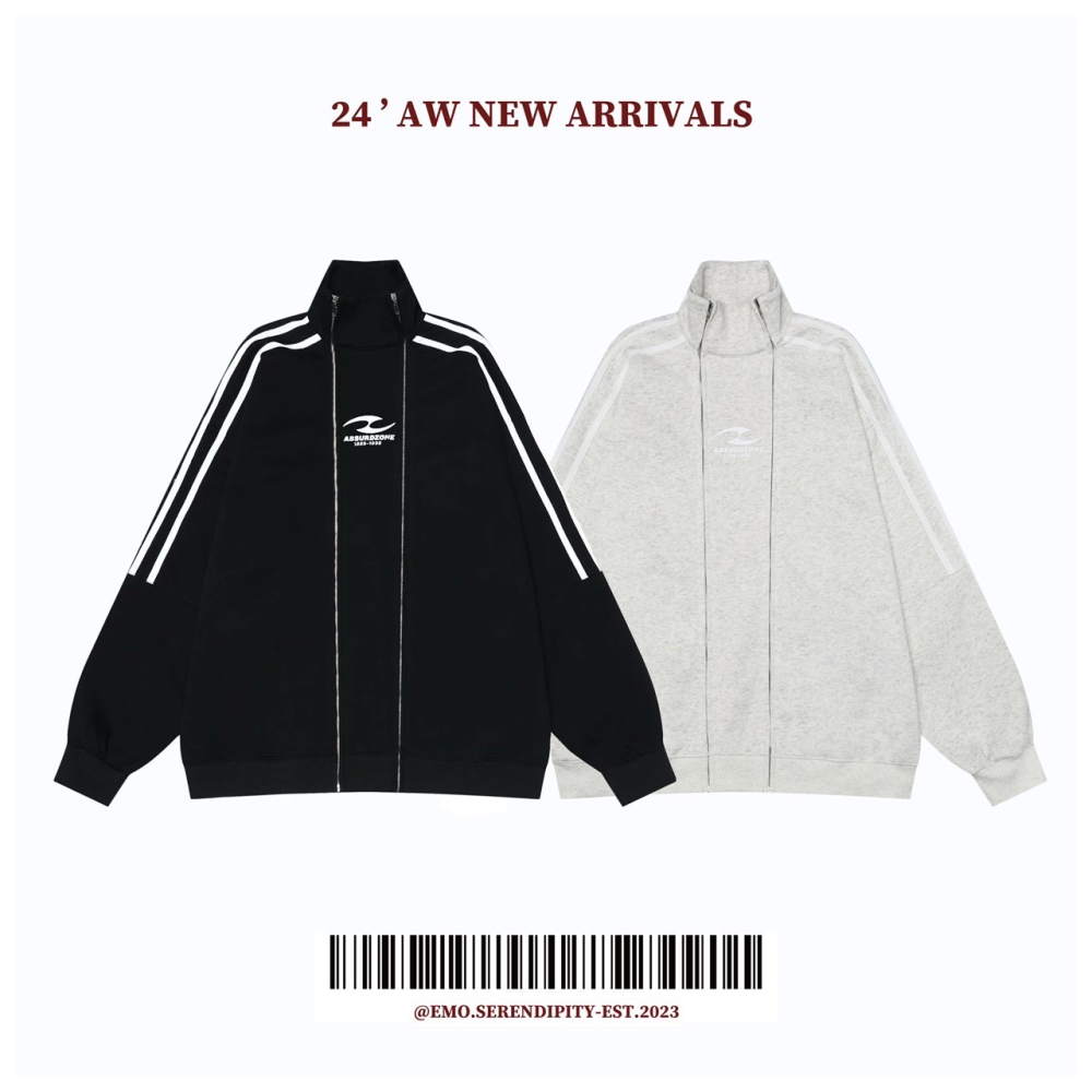 ☺︎ EMO41202-17ㅣ美式復古雙拉鏈設計衛衣-細節圖10