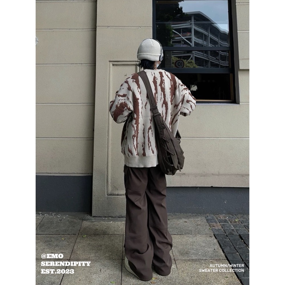 EMO50106ㅣ美式街頭提花針織衫-細節圖7