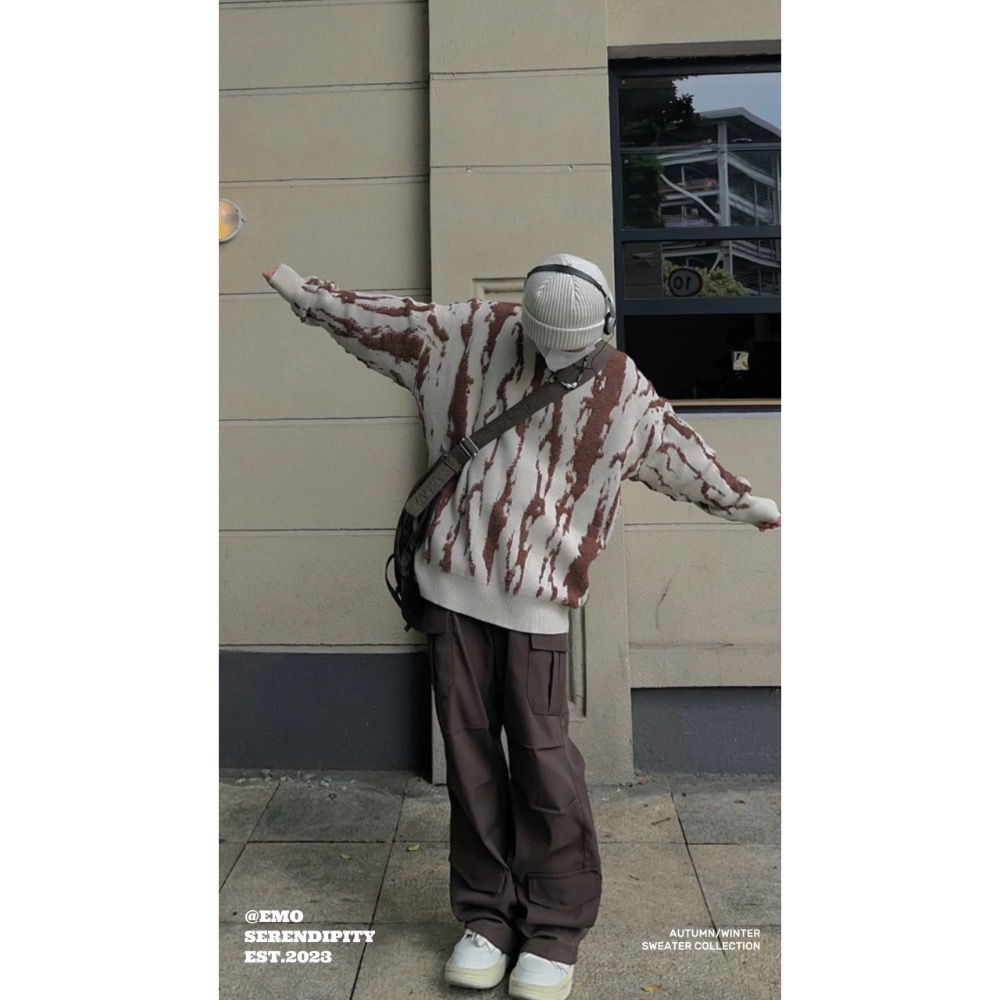 EMO50106ㅣ美式街頭提花針織衫-規格圖10