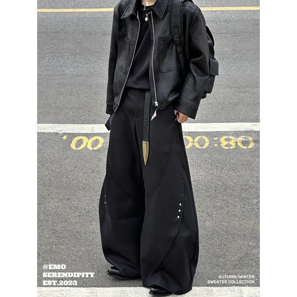 ☺︎ EMO50115ㅣ美式街頭彎刀西褲-細節圖3