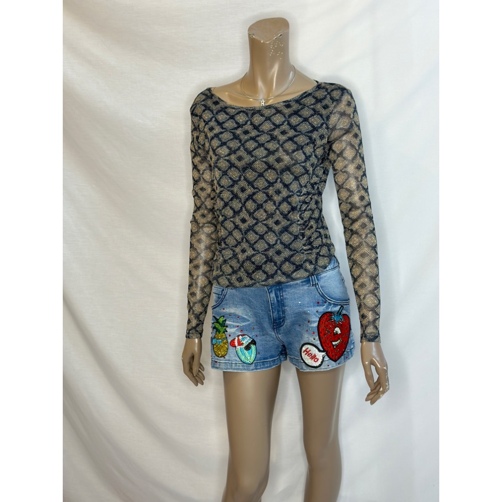 設計款專櫃款藍灰藍色腰身抓皺唯美浪漫 。絲襪衣-細節圖5