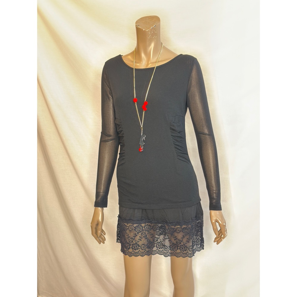 設計款專櫃款藍灰藍色腰身抓皺唯美浪漫 。絲襪衣-細節圖8