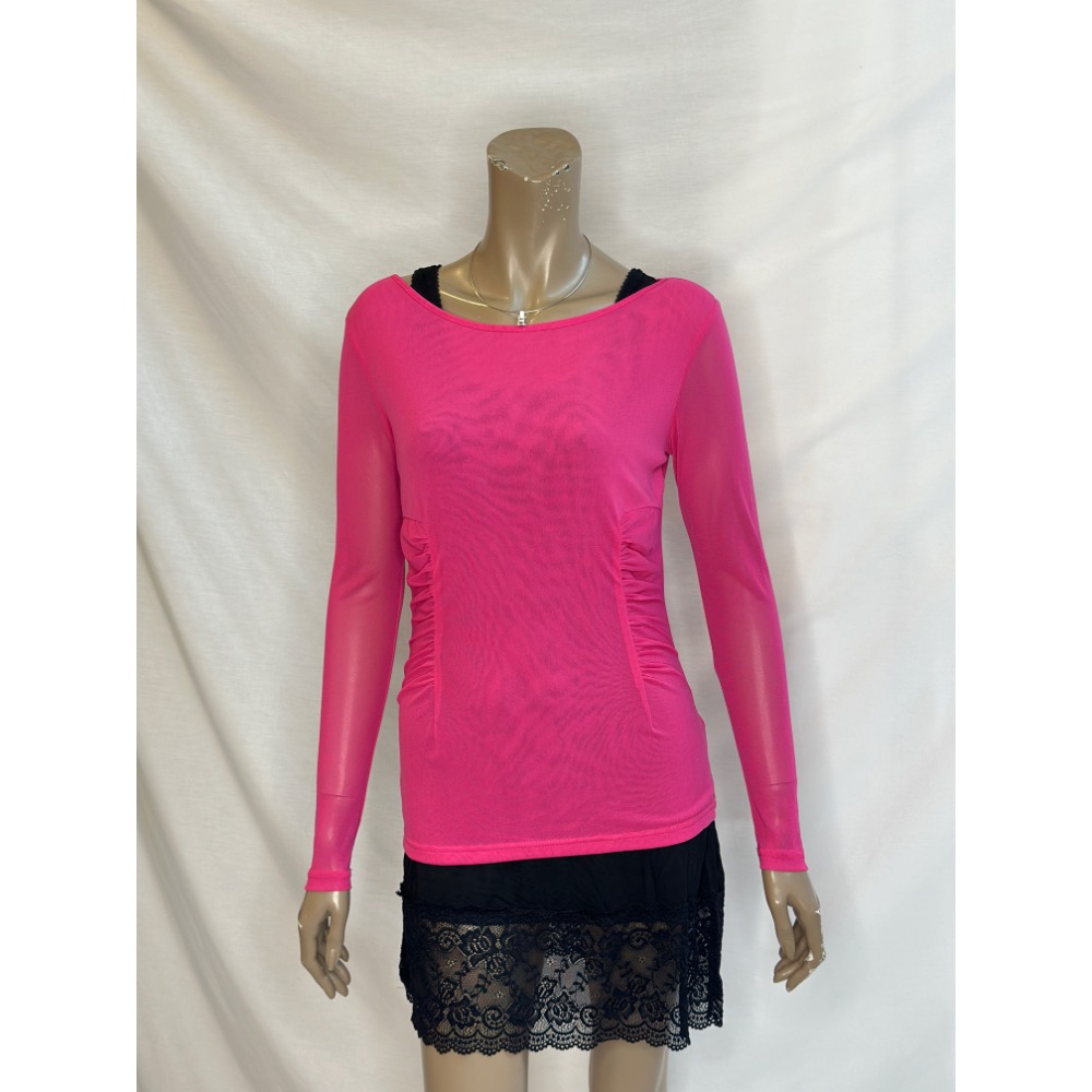 設計款專櫃款藍灰藍色腰身抓皺唯美浪漫 。絲襪衣-細節圖10