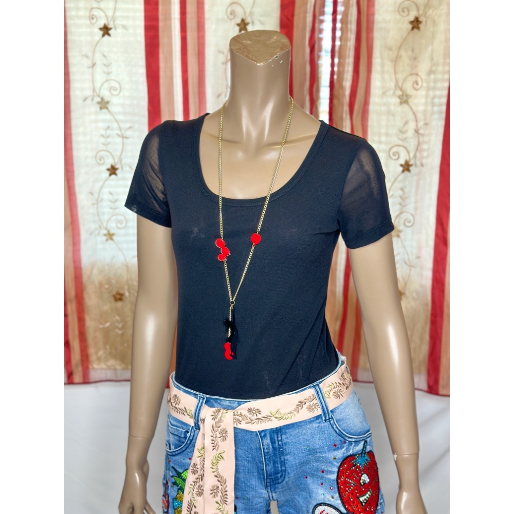 素面U領修身顯瘦絲襪上衣袖子是單層其他都是雙層透氣絲襪上衣長袖-細節圖8