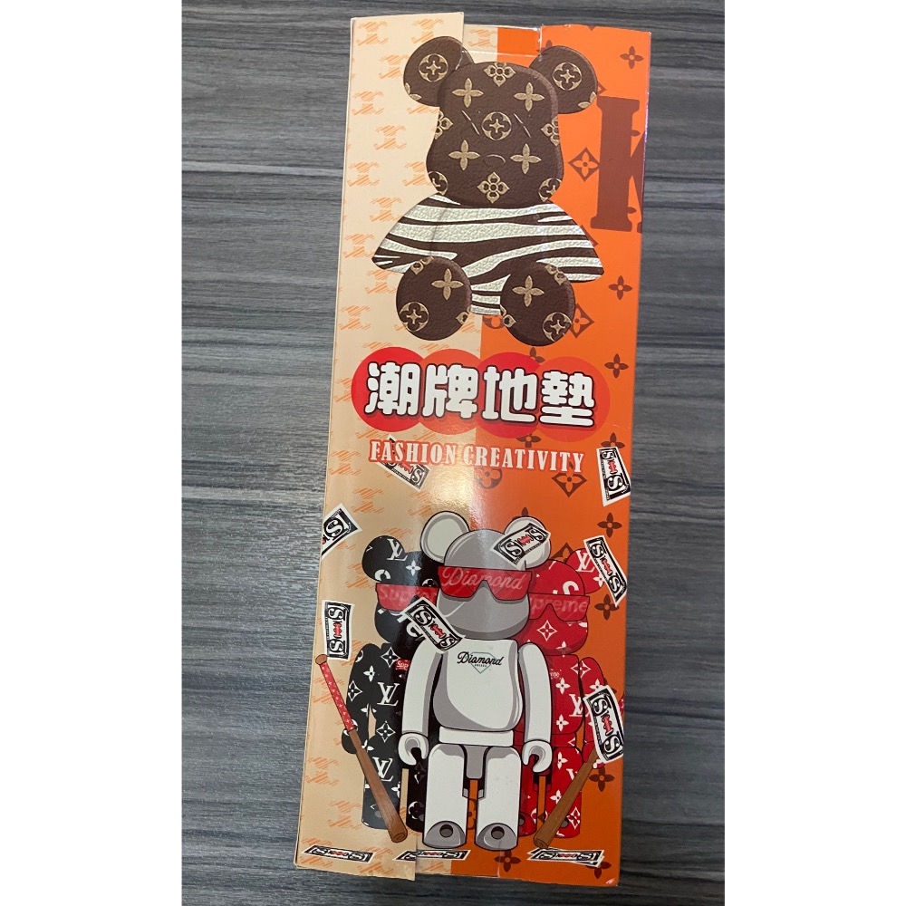 潮牌地墊 暴力熊🐻（全新）-細節圖5