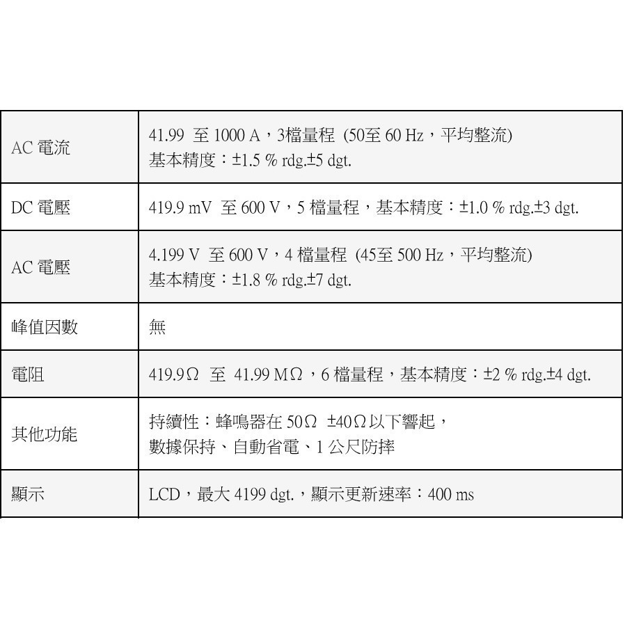 TESTLA特試 【全新現貨 含稅附發票 原廠3年保固】HIOKI 3280-10F 電流勾表 台北有店面-細節圖4