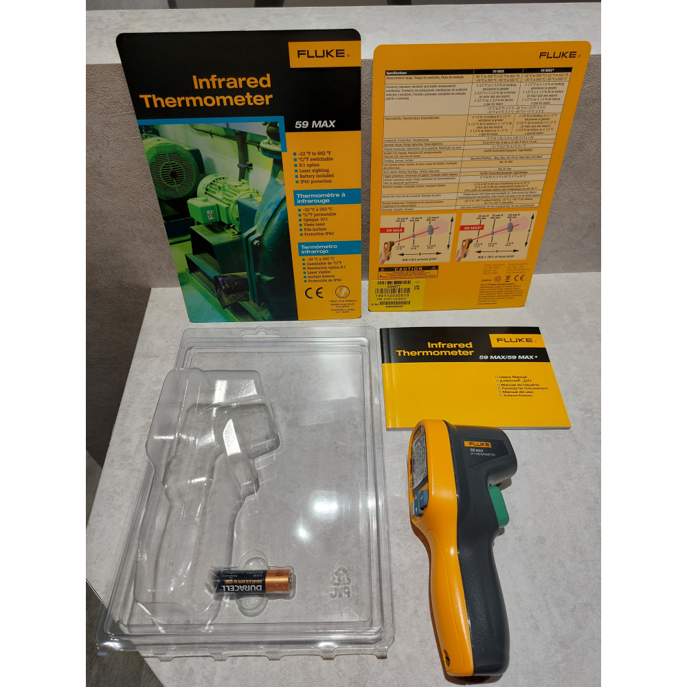 【FLUKE專賣店】FLUKE 59 MAX紅外線測溫儀 現貨 測溫達 350℃ 含稅價附發票 紅外線測溫槍-細節圖3