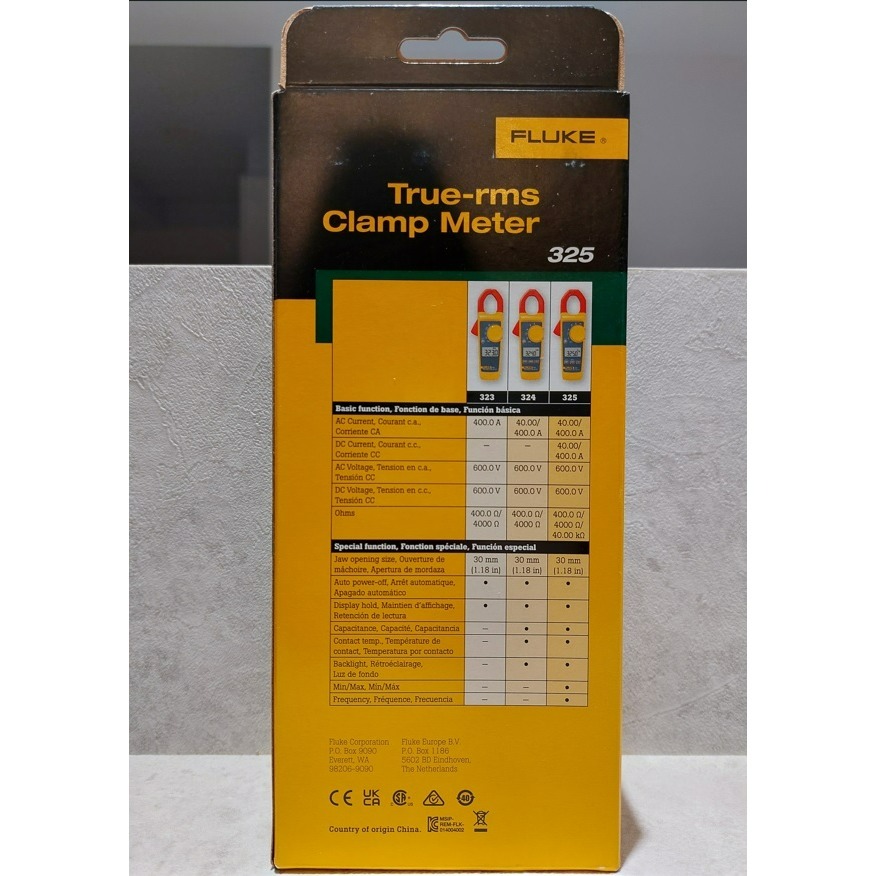 【FLUKE專賣店】FLUKE 325 真有效值 AC DC 400A交直流電流勾表 可測溫度 含稅價附發票-細節圖3