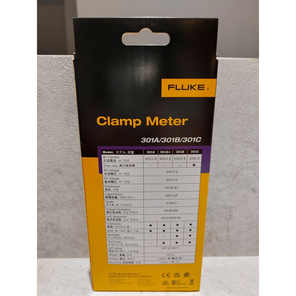 【FLUKE專賣店】FLUKE 301A+/ 301A plus 交流電流勾表 AC 400 A電流勾表 含稅價附發票-細節圖3