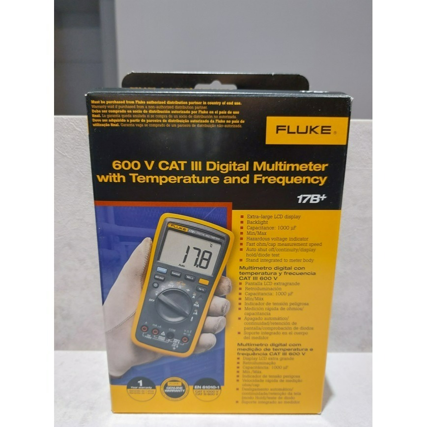 【FLUKE專賣店】FLUKE 17B+/ 17B plus電表 可測溫度和頻率 現貨 含稅價附發票 萬用表-細節圖2