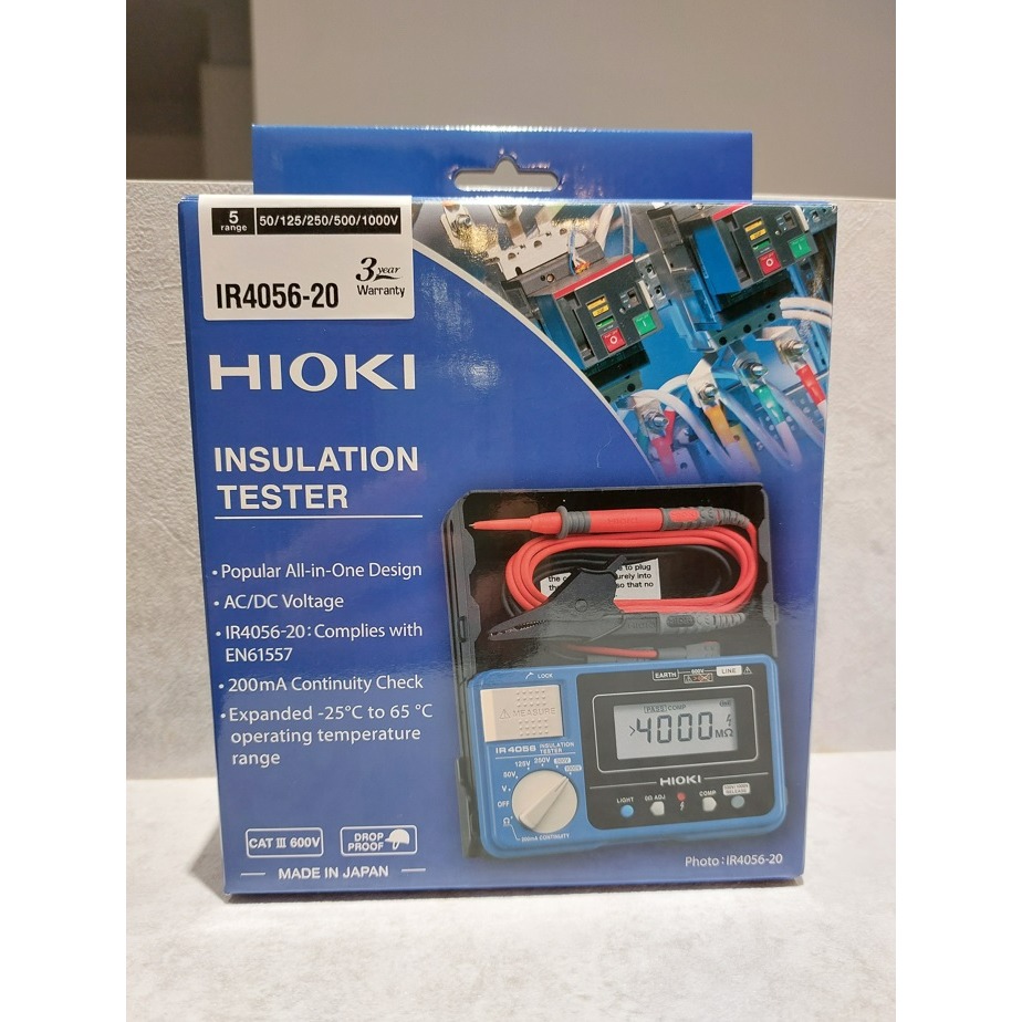 【現貨 附發票 原廠3年保固】HIOKI IR4056-20 絕緣高阻計 測試電壓 50V~1000V-細節圖2