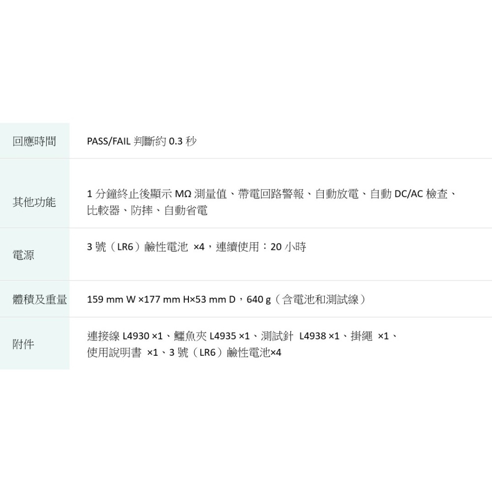【現貨 附發票 】HIOKI IR4057-50五段式數位高阻計 絕緣電阻計-細節圖9