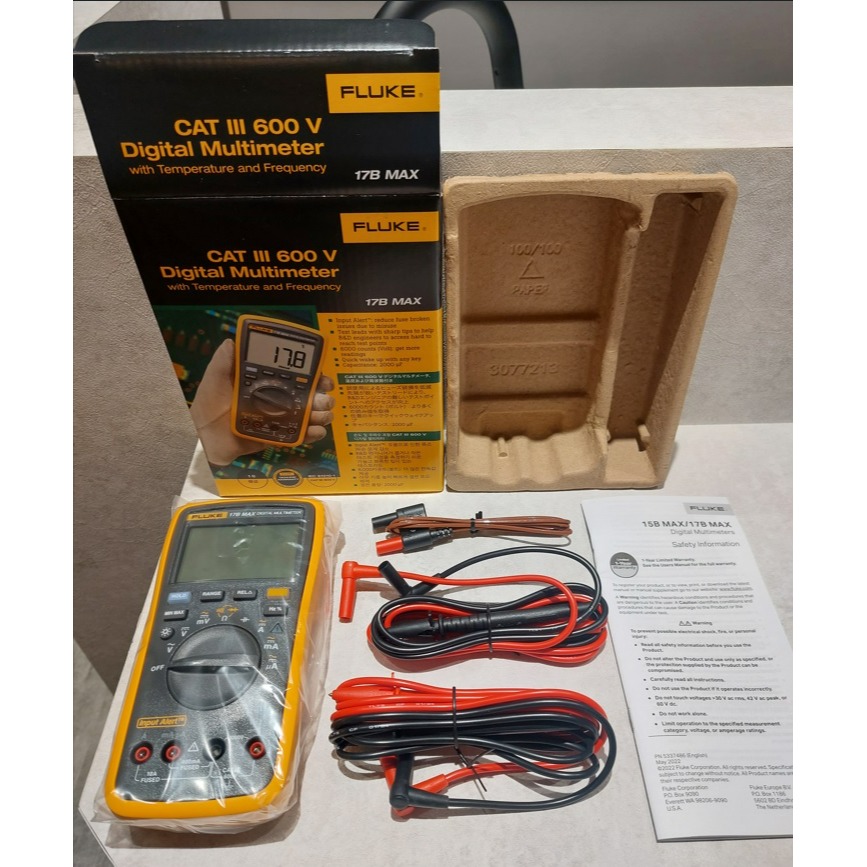 【現貨 附發票】FLUKE 17B MAX Kit 電表 標配2組測試線 可測AC/DC微安µA電流 萬用表-細節圖4