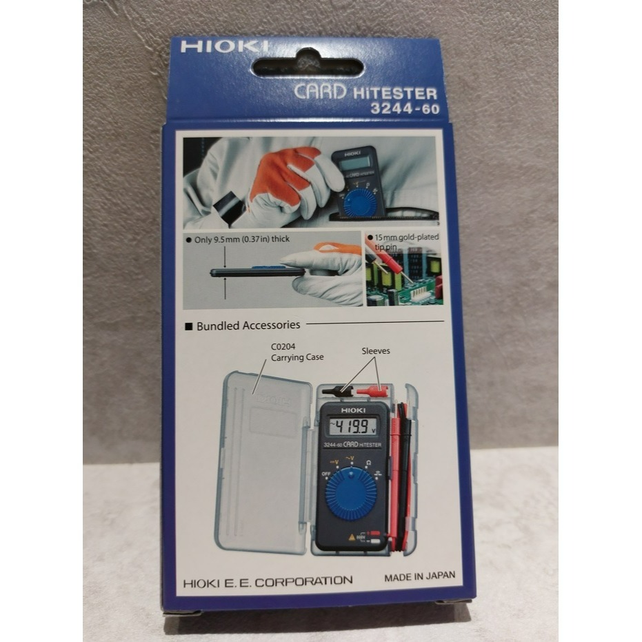 【現貨 附發票】 HIOKI 3244-60 超薄卡片型數位電表 AC DC 500V 台北有店面-細節圖3