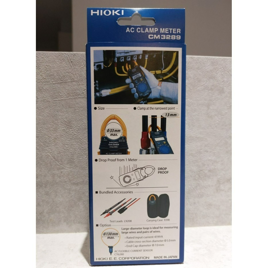 【現貨 附發票 】HIOKI CM3289 AC電流勾表 真有效值 跟FLUKE 301C同等級-細節圖3