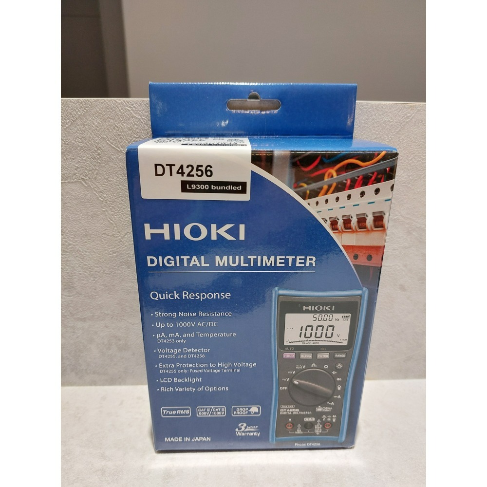 【現貨 附發票】HIOKI DT4256 數字三用電表 萬用表 測試線升級為L9300-細節圖2