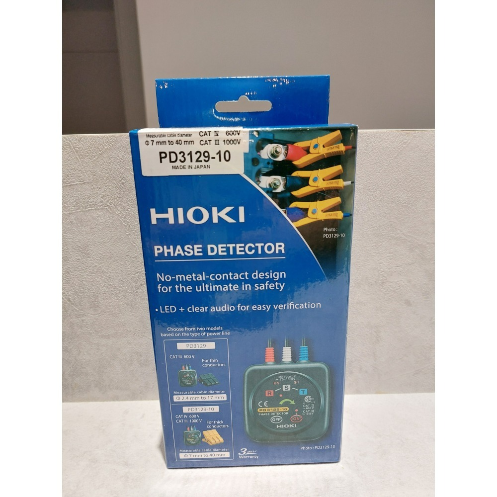【現貨 附發票】HIOKI PD3129-10 非接觸式相序計 AC70到1000V-細節圖2