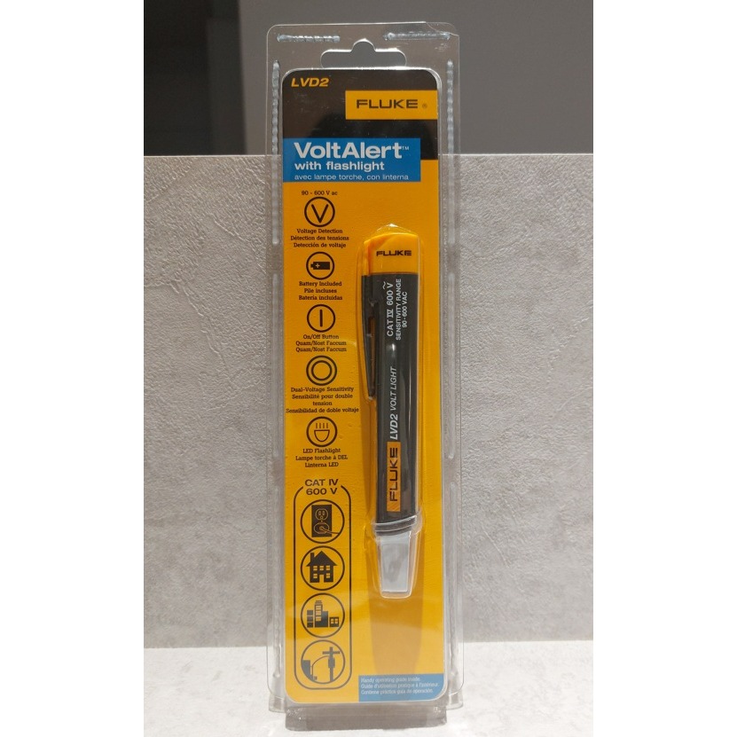 【現貨 附發票】FLUKE LVD2非接觸式驗電筆 AC 90V - 600V 電壓指示燈-細節圖2