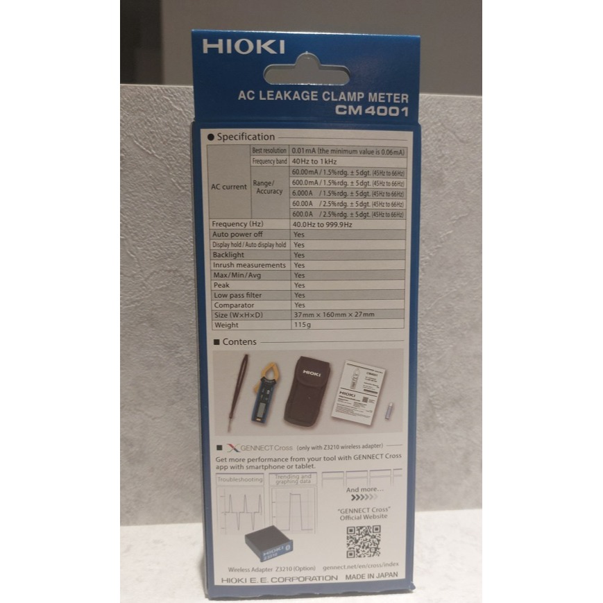 【現貨 附發票】HIOKI CM4001 真有效值 AC洩漏電流勾表 測到AC 600A-細節圖3