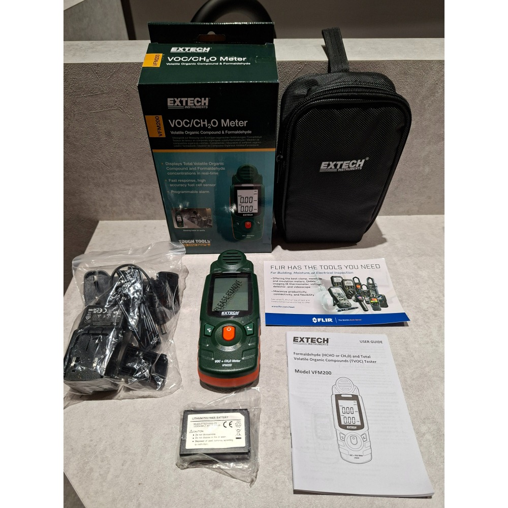 【現貨 含稅附發票】FLIR Extech VFM200 甲醛偵測器 測油漆、新家具、清潔劑-細節圖5