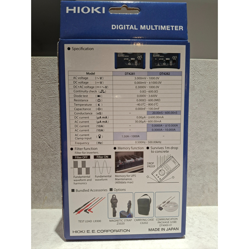 【現貨 附發票】HIOKI DT4281 真有效值數位電表 高精度三用電表 萬用表 原廠公司貨-細節圖3