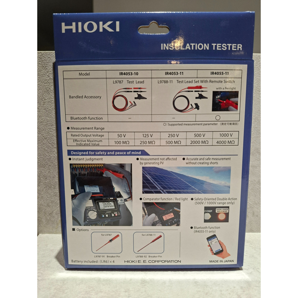 【現貨 附發票】HIOKI IR4053-10 絕緣高阻計 測PV絕緣電阻 測量達4000 MΩ-細節圖3