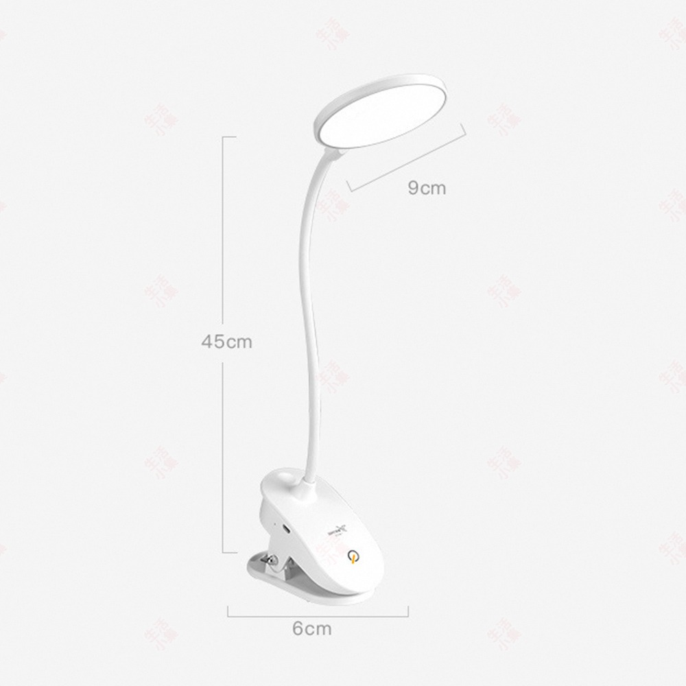 【台灣現貨+發票】夾式圓形LED檯燈 USB充電檯燈 小夜燈 夾燈 夾式檯燈 便攜式檯燈 閱讀檯燈 補光燈 生活小集-細節圖9