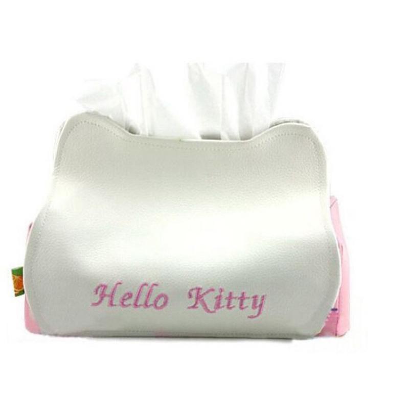 現貨🧻HELLO KITTY精美皮革面紙盒-細節圖3