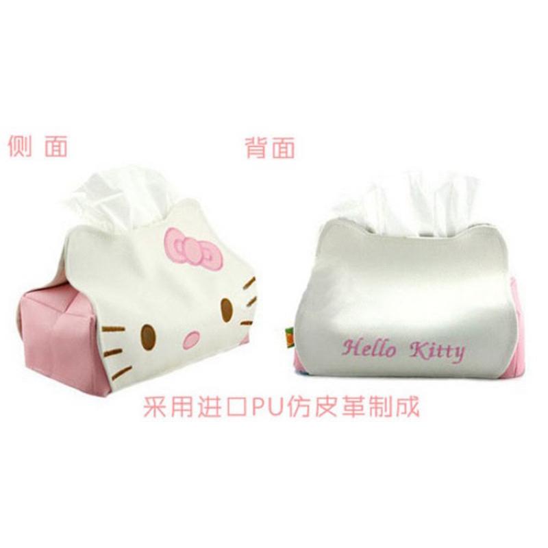 現貨🧻HELLO KITTY精美皮革面紙盒-細節圖4